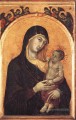 Vierge à l’Enfant avec Six Angels école siennoise Duccio